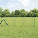 Vidaxl euro hek groen 0,6 x 50 m pvc-gecoat ijzer