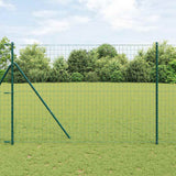 Vidaxl euro hek groen 1,6 x 10 m pvc-gecoat ijzer