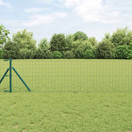 Vidaxl euro hek groen 0,6 x 25 m pvc-gecoat ijzer