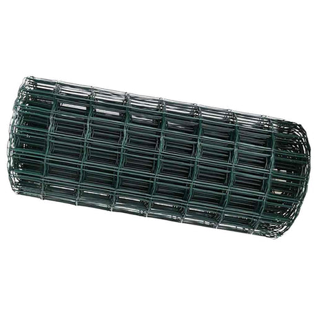 Vidaxl euro hek groen 0,6 x 25 m pvc-gecoat ijzer