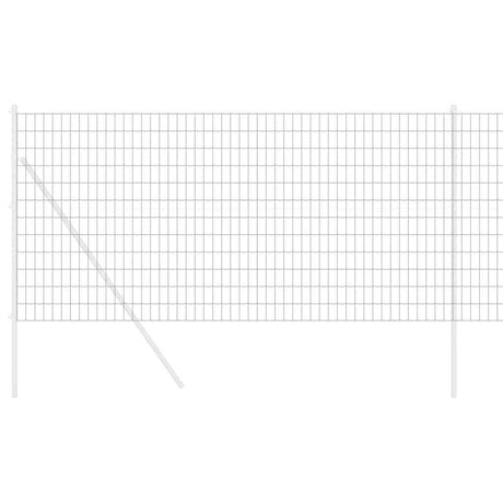 Vidaxl euro hek grijs 1,2 x 25 m pvc-gecoat ijzer