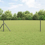 Vidaxl euro hek grijs 0.4 x 25 m pvc-gecoat ijzer
