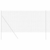 Vidaxl euro hek grijs 1,4 x 10 m pvc-gecoat ijzer