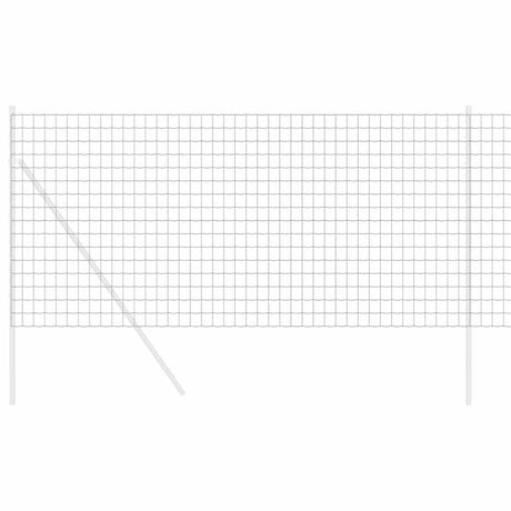 Vidaxl euro hek grijs 1,4 x 10 m pvc-gecoat ijzer