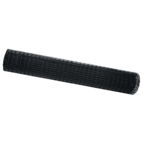 Vidaxl euro hek zwart 1,6 x 10 m pvc-gecoat ijzer