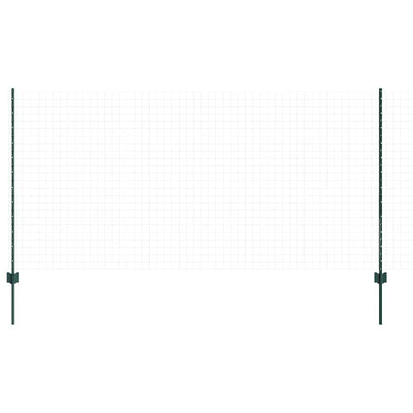 Vidaxl afrasteringspaal 22 pcs groen 160 cm staal