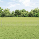 Vidaxl afrasteringspaal 22 pcs zilver 80 cm staal