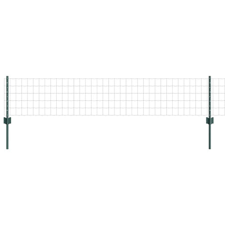 Vidaxl hek met paal groen 0,4 x 10 m staal en pvc