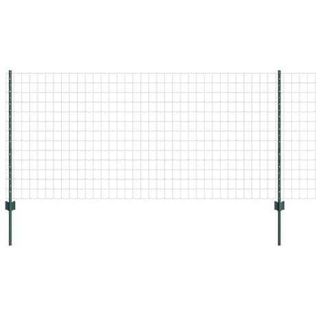 Vidaxl hek met paal groen 1 x 25 m staal