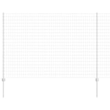 Vidaxl hek met paal zilver 1,6 x 10 m staal