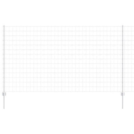 Vidaxl hek met paal zilver 1,4 x 10 m staal