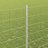 Vidaxl hek met paal zilver 1,6 x 10 m staal