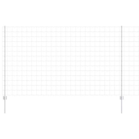 Vidaxl hek met paal zilver 1,4 x 10 m staal