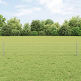 Vidaxl hek met paal zilver 0,4 x 25 m staal