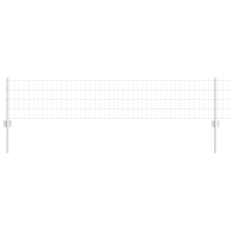 Vidaxl hek met paal zilver 0,4 x 25 m staal