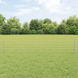 Vidaxl hek met paal zilver 0,4 x 25 m staal