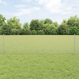 Vidaxl hek met paal zilver 0,6 x 10 m staal