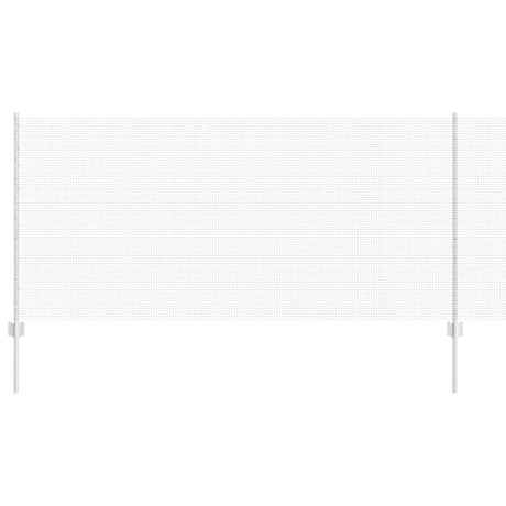 Vidaxl hek met paal zilver 1 x 10 m staal
