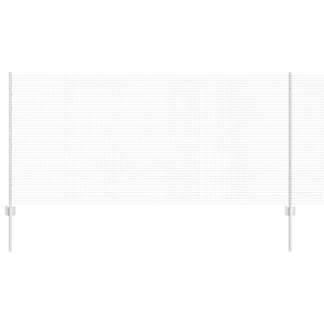 Vidaxl hek met paal zilver 1 x 10 m staal