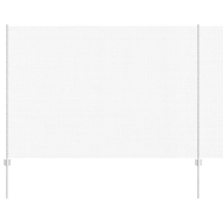 Vidaxl hek met paal zilver 1,6 x 10 m staal