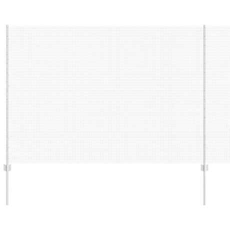 Vidaxl hek met paal zilver 1,6 x 10 m staal