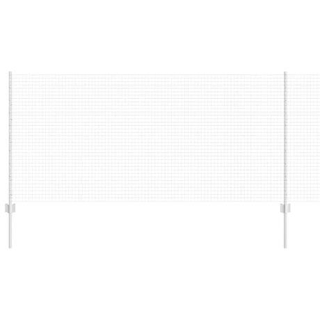 Vidaxl hek met paal zilver 1 x 25 m staal