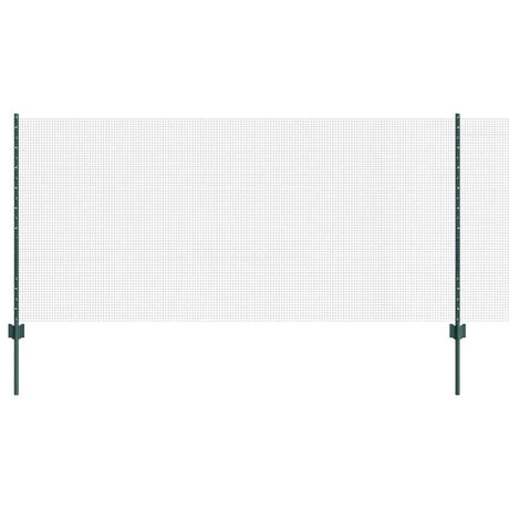 Vidaxl hek met paal groen 1 x 10 m staal