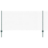 Vidaxl hek met paal groen 1 x 10 m staal