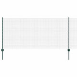 Vidaxl hek met paal groen 1 x 25 m staal