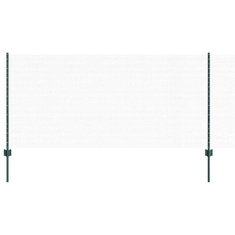 Vidaxl hek met paal groen 1 x 25 m staal