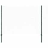 Vidaxl hek met paal groen 1,5 x 25 m staal