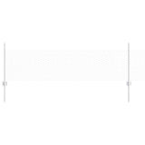 Vidaxl hek met paal zilver 0,5 x 10 m staal