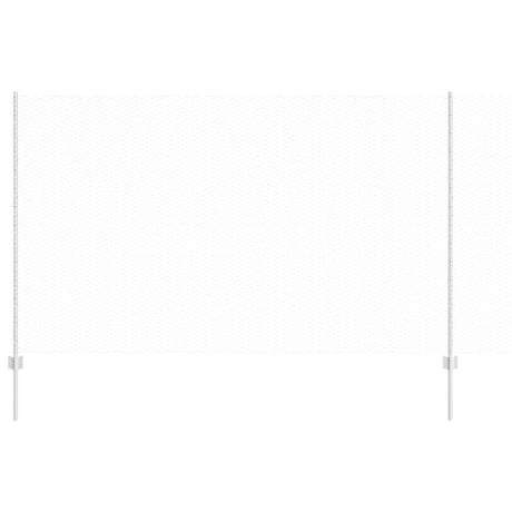 Vidaxl hek met paal zilver 1,4 x 10 m staal