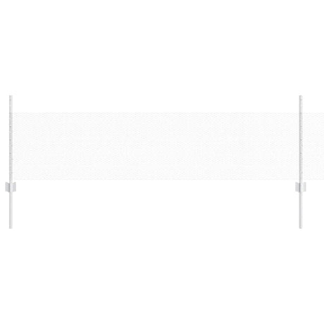 Vidaxl hek met paal zilver 0,5 x 25 m staal