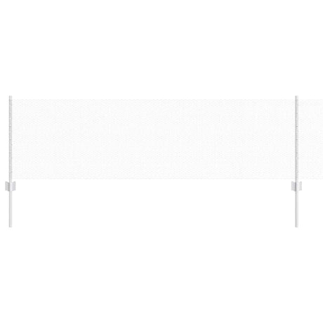 Vidaxl hek met paal zilver 0,6 x 25 m staal