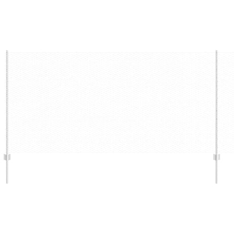Vidaxl hek met paal zilver 1,2 x 25 m staal