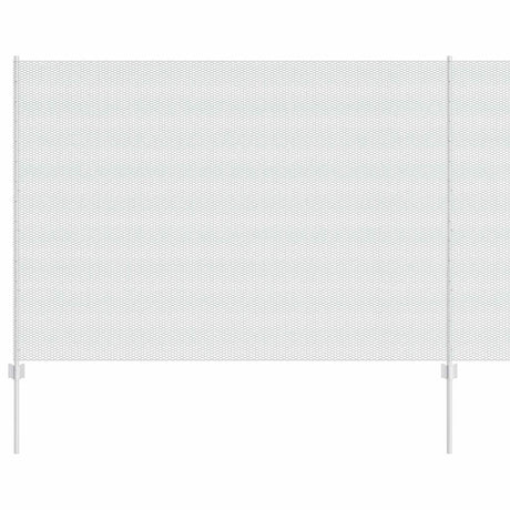 Vidaxl hek met paal zilver 1,6 x 25 m staal