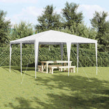 Vidaxl partytent wit 400 x 400 x 266 cm polyethyleen en staal