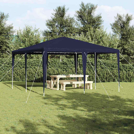 Vidaxl partytent blauw 400 x 400 x 266 cm polyethyleen en staal