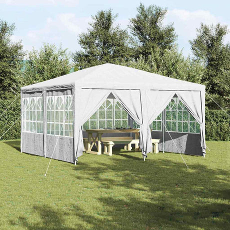 Vidaxl partytent wit 400 x 400 x 266 cm polyetheen