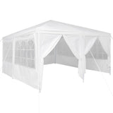 Vidaxl partytent wit 400 x 400 x 266 cm polyetheen
