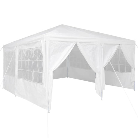 Vidaxl partytent wit 400 x 400 x 266 cm polyetheen