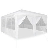 Vidaxl partytent wit 400 x 400 x 266 cm polyetheen