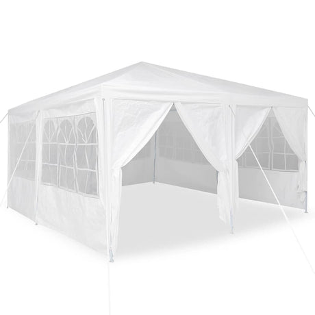 Vidaxl partytent wit 400 x 400 x 266 cm polyetheen