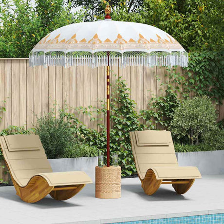 Vidaxl balinese parasol crème 215 x 215 x 260 cm