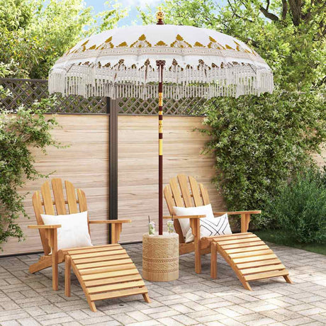 Vidaxl balinese parasol crème 215 x 215 x 260 cm