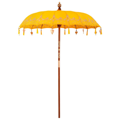 Vidaxl balinese parasol geel 185 x 185 x 260 cm