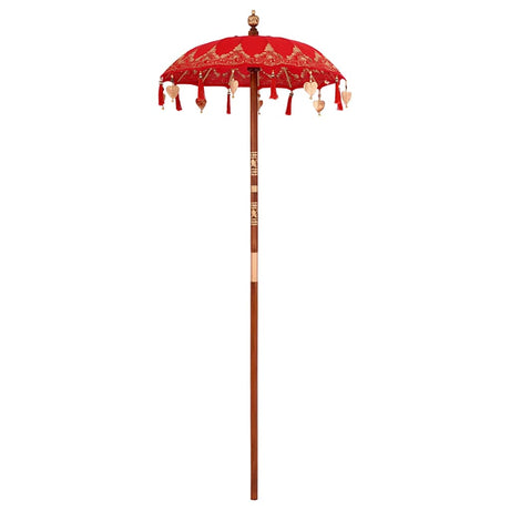 Vidaxl balinese parasol rood 125 x 125 x 260 cm