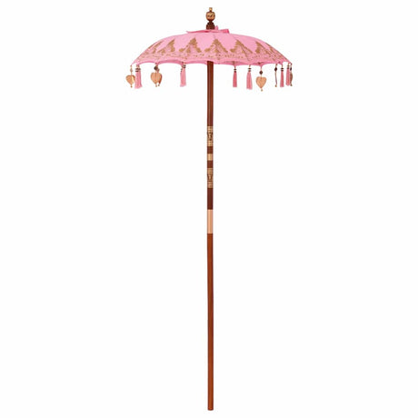 Vidaxl balinese parasol roze 125 x 125 x 260 cm