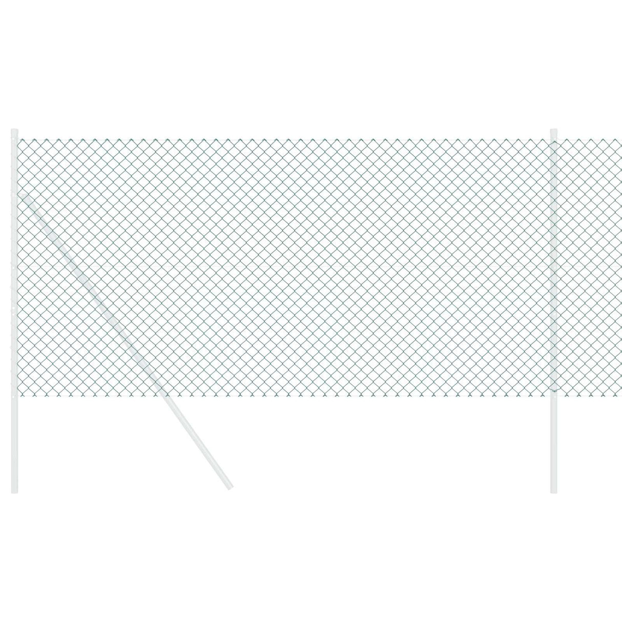 Vidaxl kettenschakelhek groen 10 x 1,2 m staal